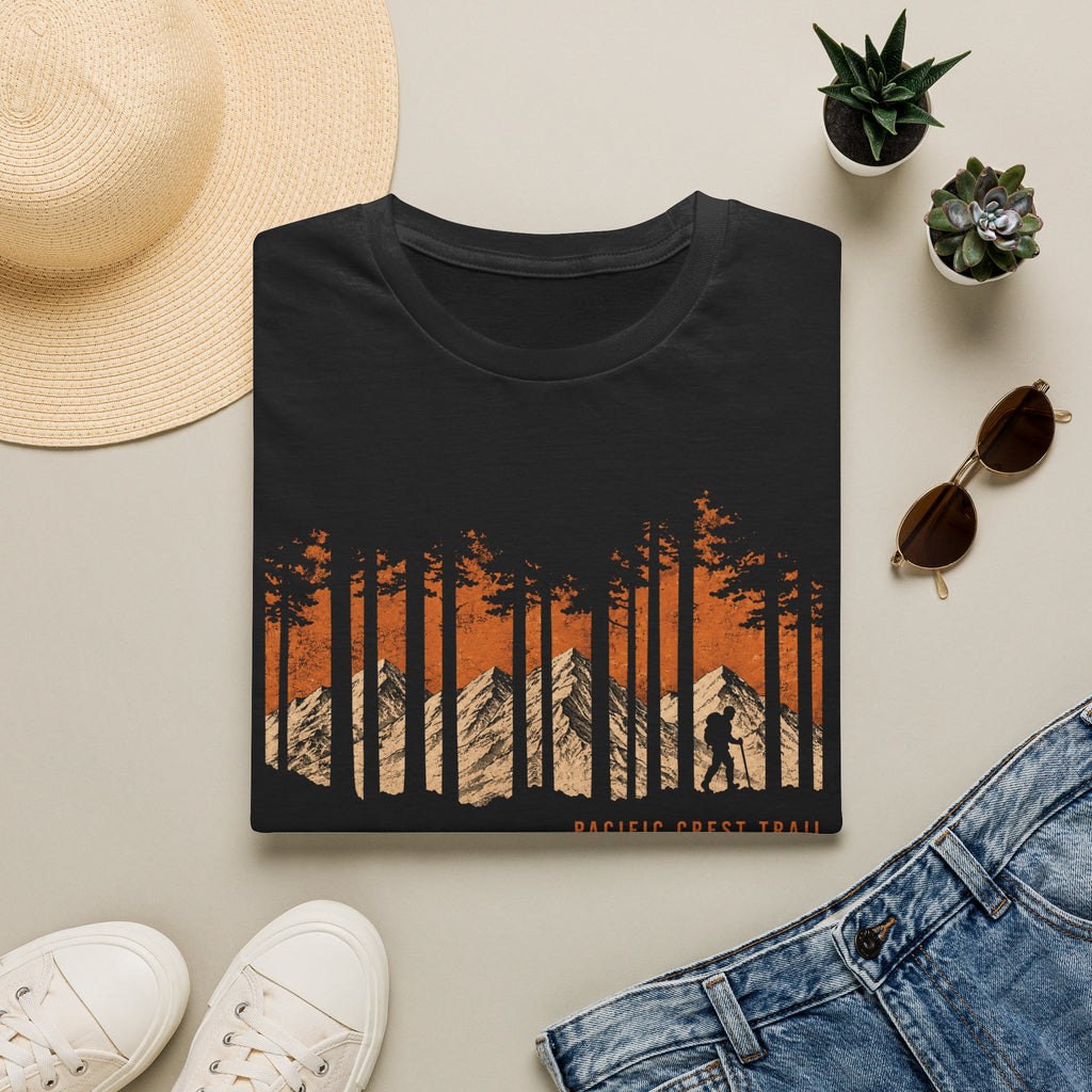Pacific Crest Trail Graphic T-Shirt — Mountain Sunset Hiking Tee
