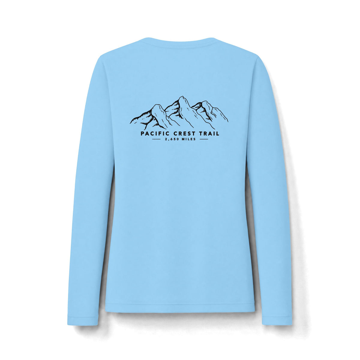 Pacific Crest Trail UPF 50 Women's Long Sleeve — Mountain Graphic UV Sun Shirt