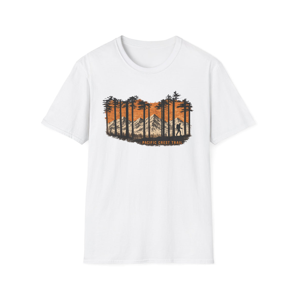 Pacific Crest Trail Graphic T-Shirt — Mountain Sunset Hiking Tee