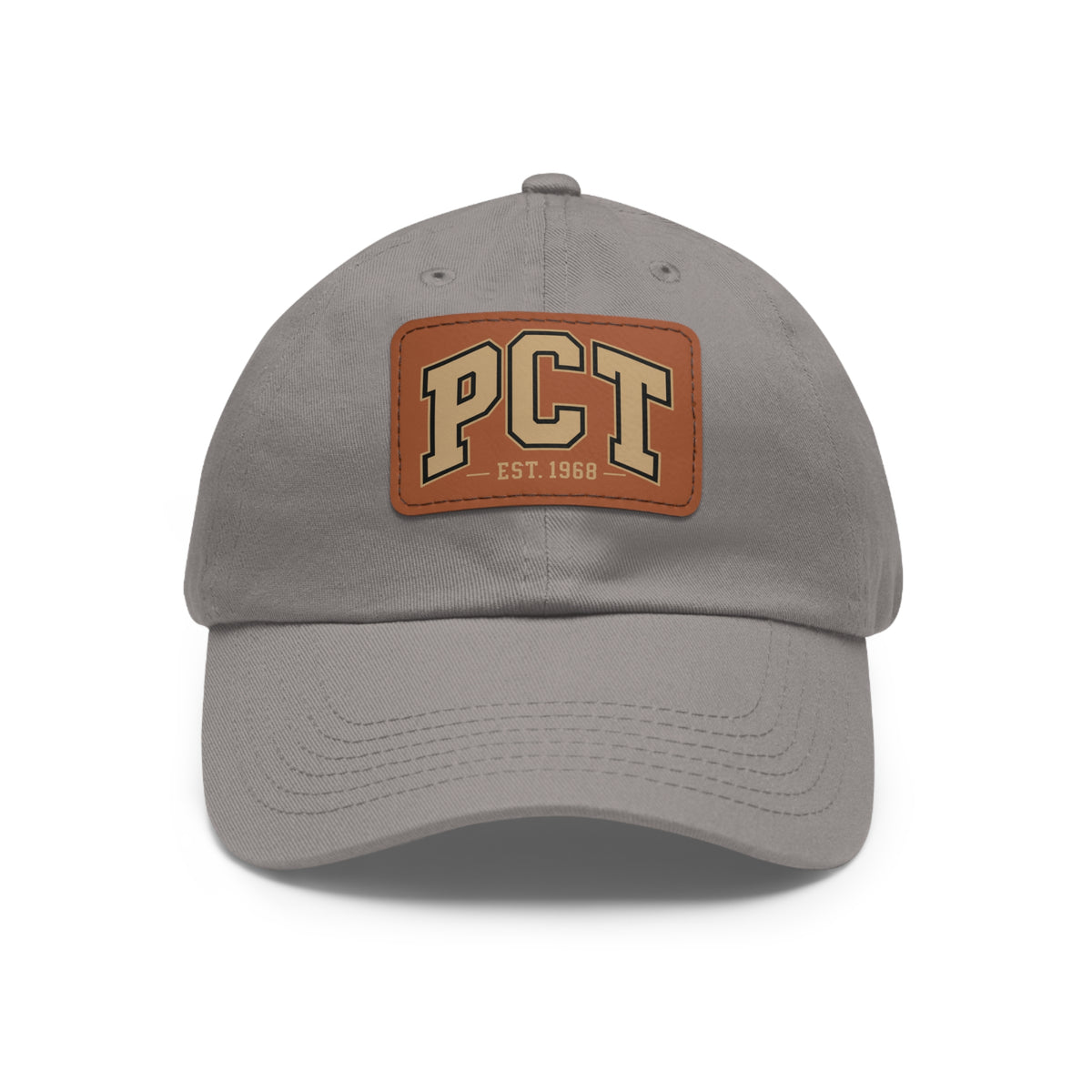 Leather Patch Dad Hat — PCT Vintage Baseball Cap