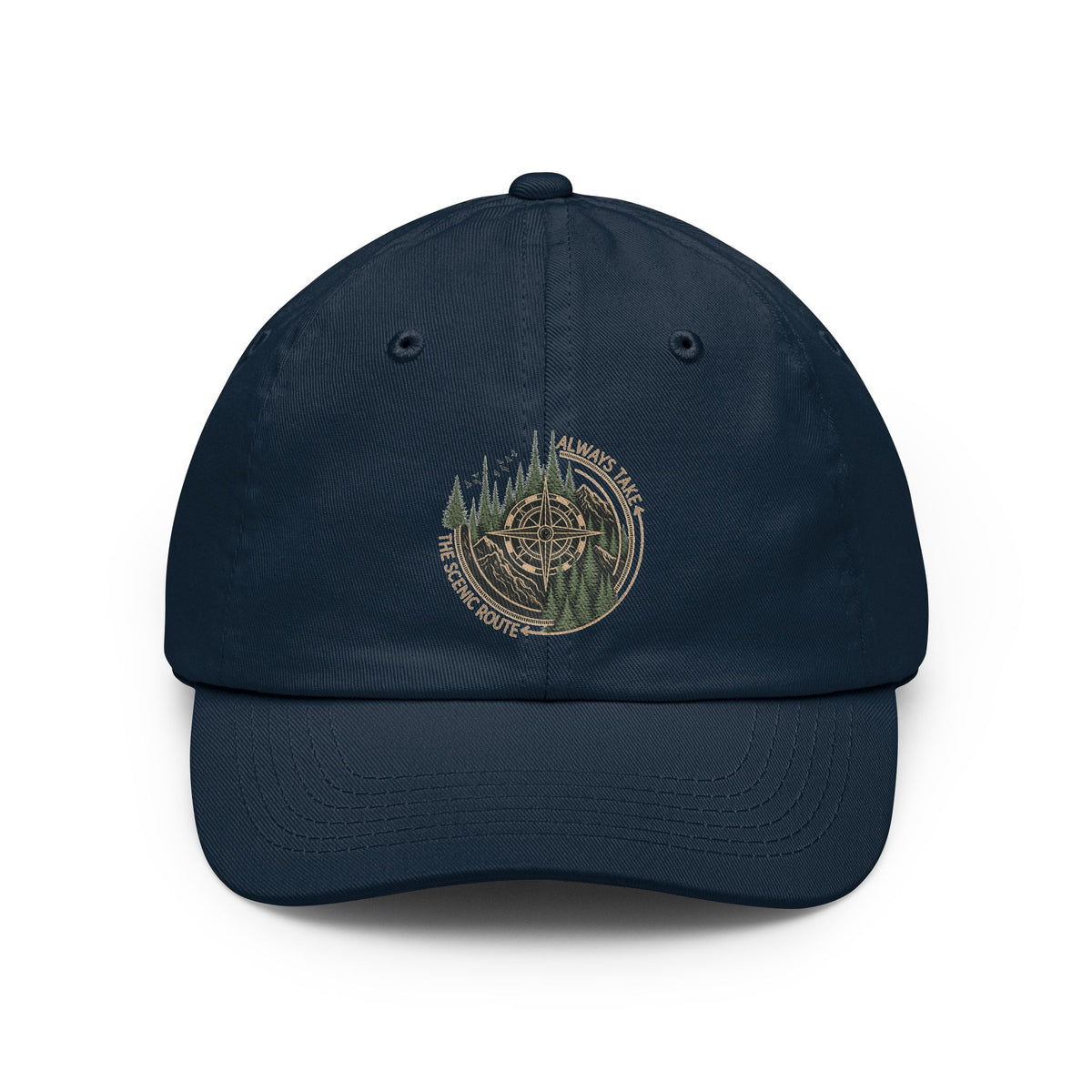 Mountain Compass Dad Hat | Forest Trail Embroidered Cap