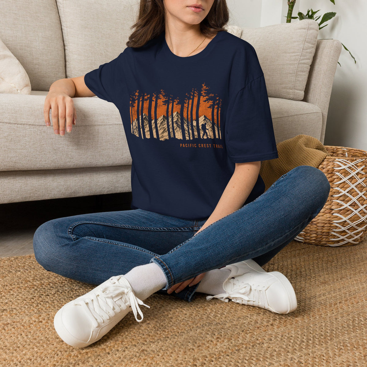 Pacific Crest Trail Graphic T-Shirt — Mountain Sunset Hiking Tee