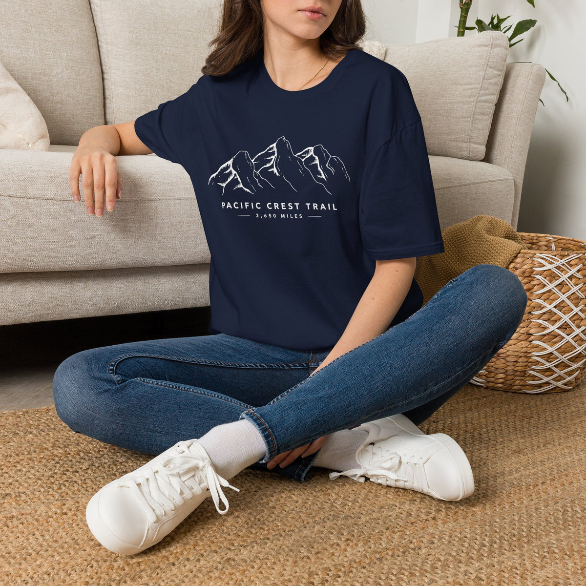 Pacific Crest Trail Mountain Tee — 'Pacific Crest Trail 2,650 Miles' Hiking T-Shirt