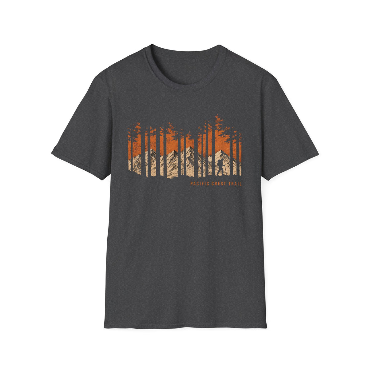 Pacific Crest Trail Graphic T-Shirt — Mountain Sunset Hiking Tee