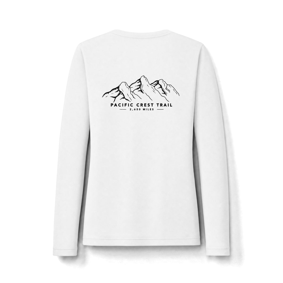 Pacific Crest Trail UPF 50 Women's Long Sleeve — Mountain Graphic UV Sun Shirt