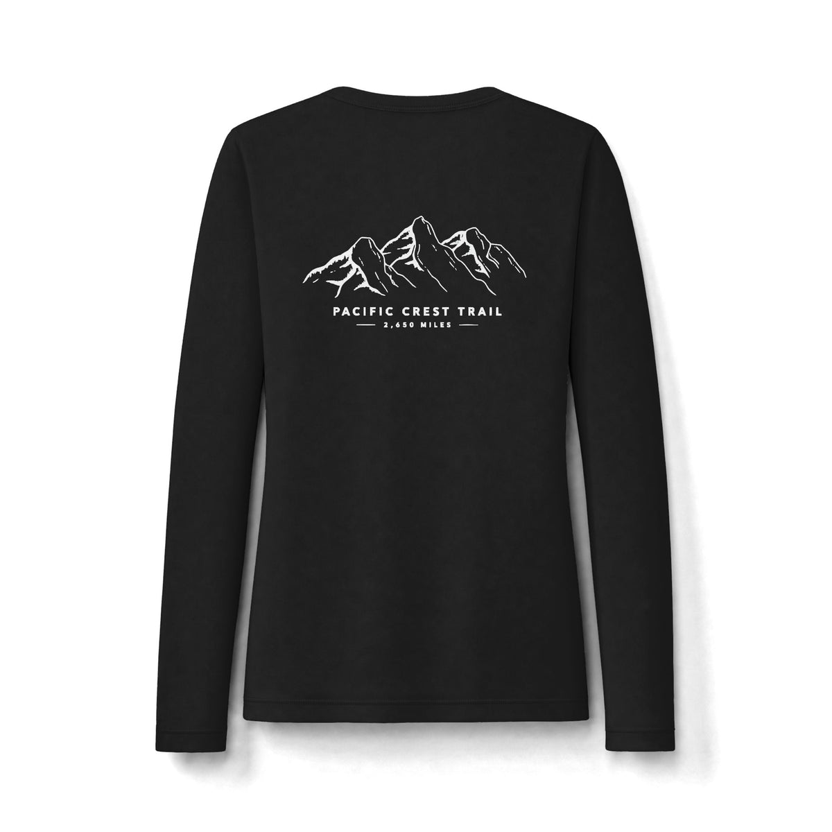 Pacific Crest Trail UPF 50 Women's Long Sleeve — Mountain Graphic UV Sun Shirt