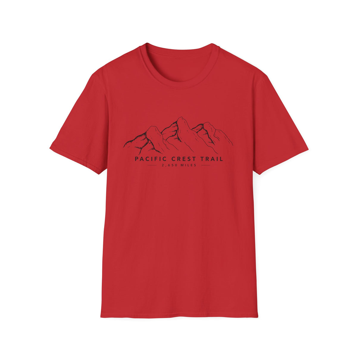 Pacific Crest Trail Mountain Tee — 'Pacific Crest Trail 2,650 Miles' Hiking T-Shirt