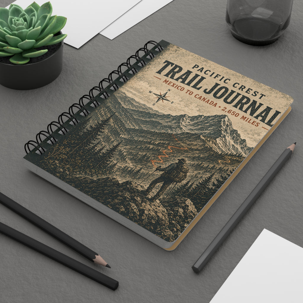 Trail Journal — Pacific Crest Hiker’s Spiral Notebook (Miles • Memories • Moments)