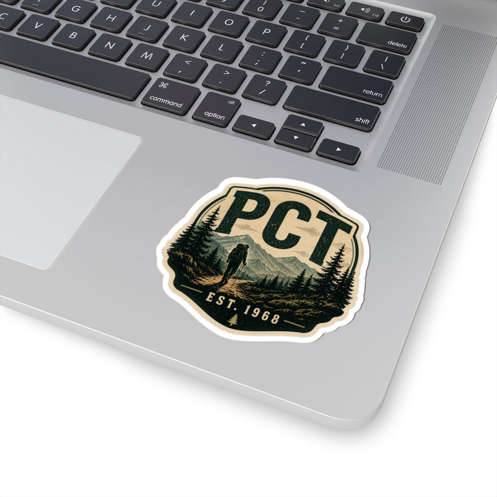 PCT Pacific Crest Trail Sticker | Hiking Badge Decal, Est. 1968