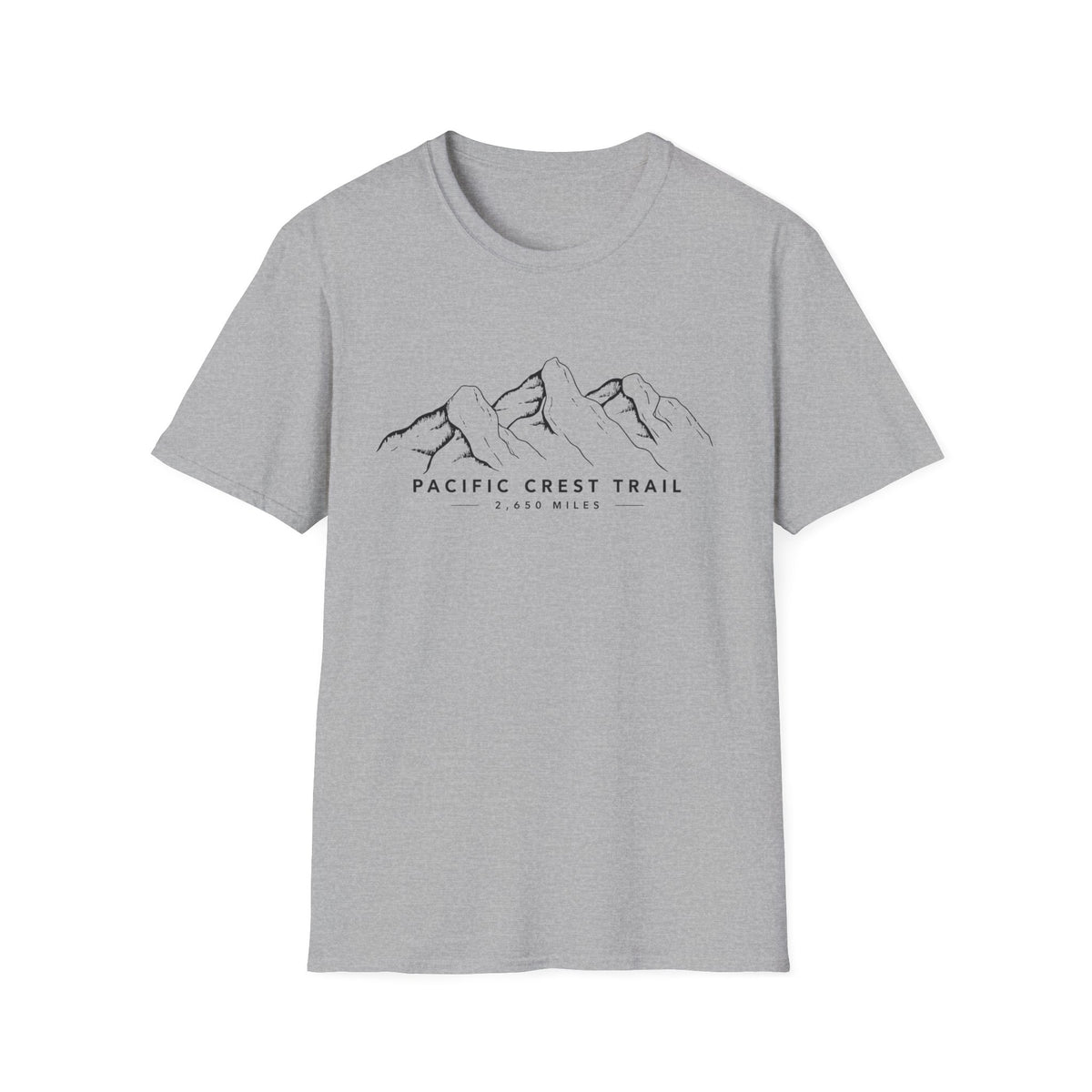 Pacific Crest Trail Mountain Tee — 'Pacific Crest Trail 2,650 Miles' Hiking T-Shirt
