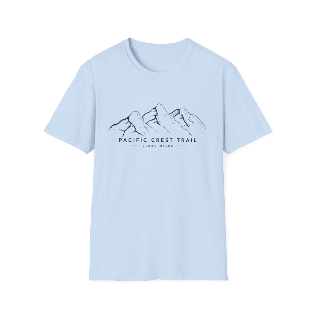 Pacific Crest Trail Mountain Tee — 'Pacific Crest Trail 2,650 Miles' Hiking T-Shirt