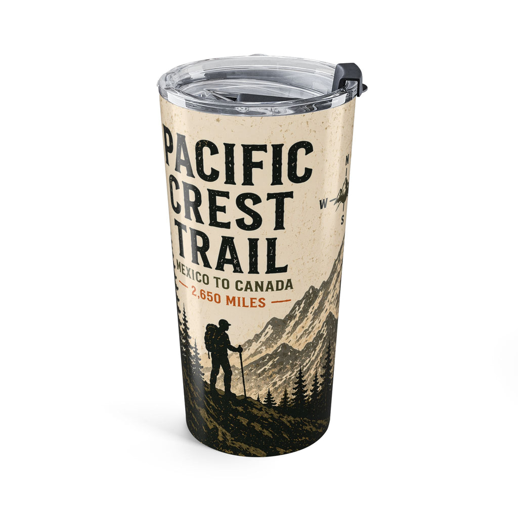 Pacific Crest Trail 20oz Tumbler — Mountain Map Insulated Travel Mug
