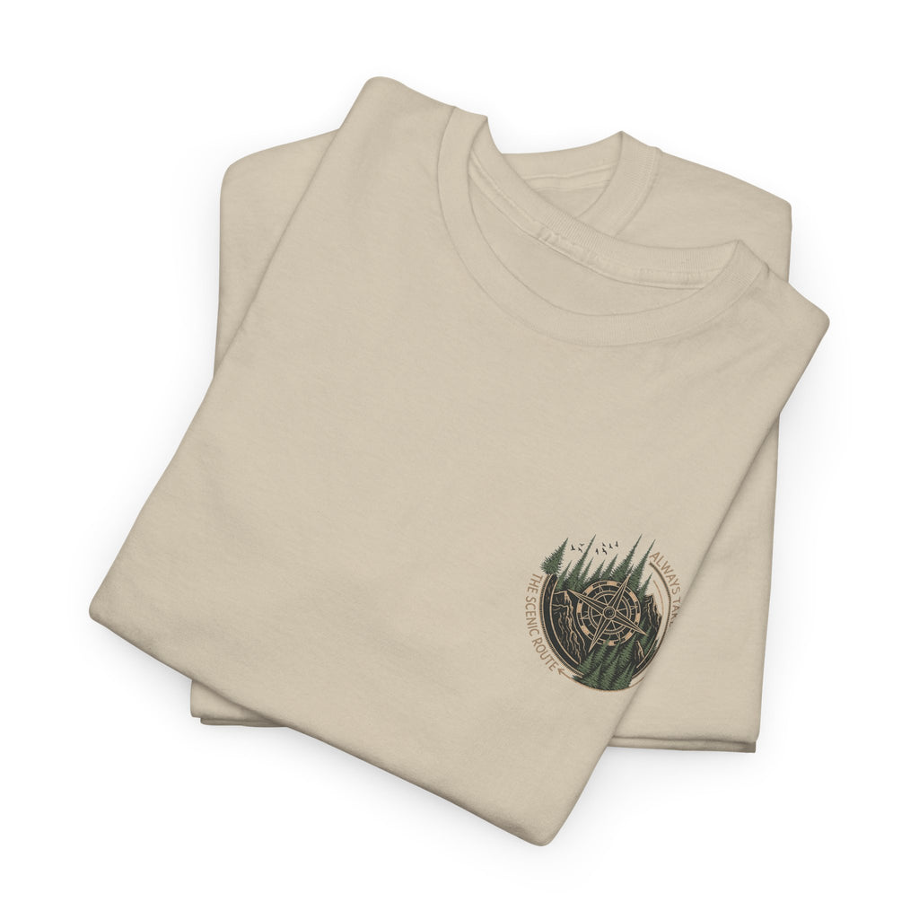 Nature Escape T‑Shirt — Serene River Mountain Landscape Tee