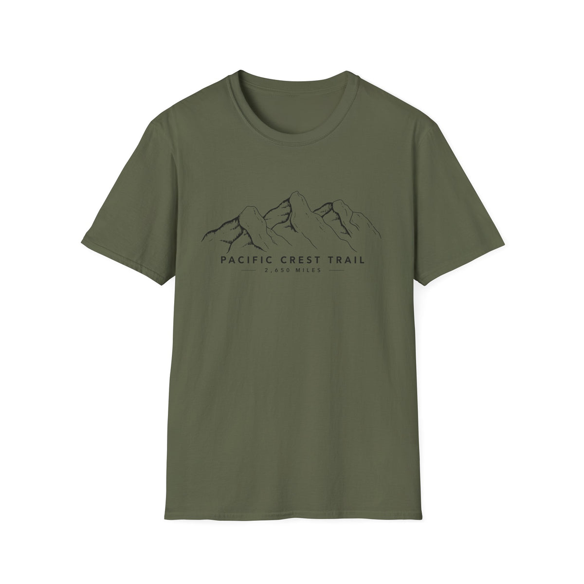Pacific Crest Trail Mountain Tee — 'Pacific Crest Trail 2,650 Miles' Hiking T-Shirt