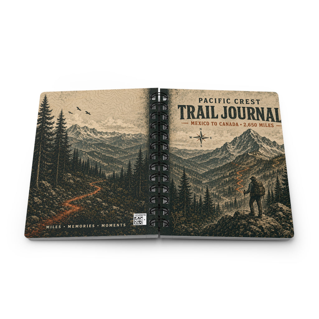 Trail Journal — Pacific Crest Hiker’s Spiral Notebook (Miles • Memories • Moments)