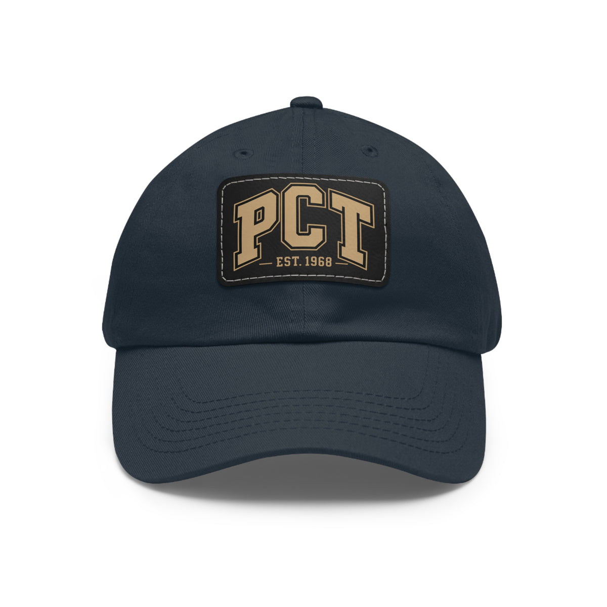 Leather Patch Dad Hat — PCT Vintage Baseball Cap