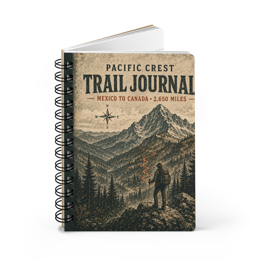Trail Journal — Pacific Crest Hiker’s Spiral Notebook (Miles • Memories • Moments)