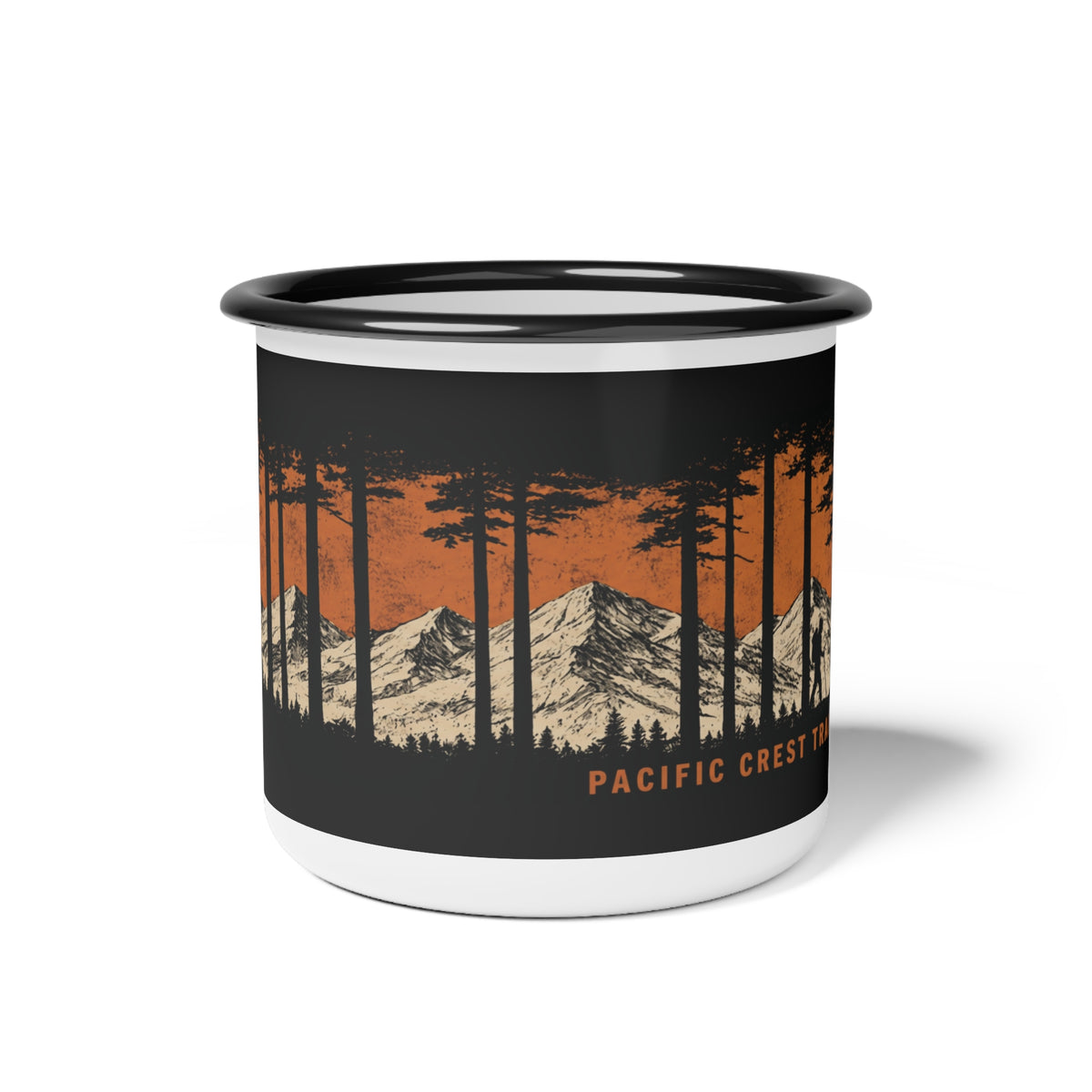 Pacific Crest Trail Enamel Camp Cup — Mountain & Forest Camping Mug