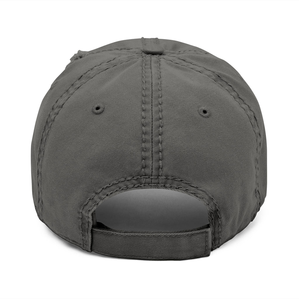 Distressed Embroidered Dad Hat – PCT Logo, Vintage Washed Baseball Cap