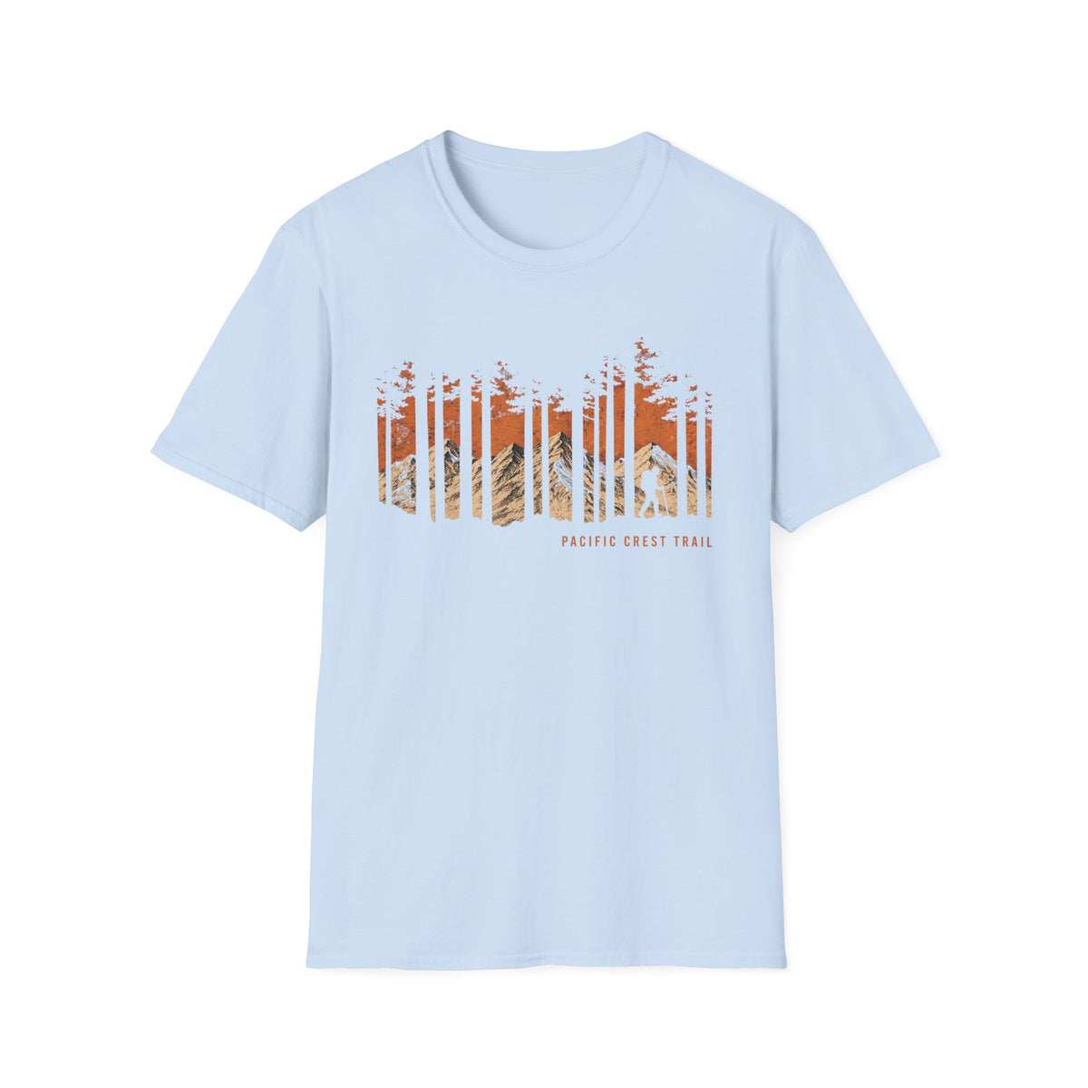 Pacific Crest Trail Graphic T-Shirt — Mountain Sunset Hiking Tee
