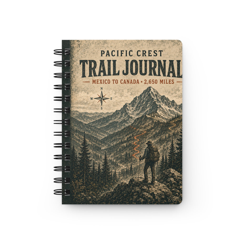 Trail Journal — Pacific Crest Hiker’s Spiral Notebook (Miles • Memories • Moments)