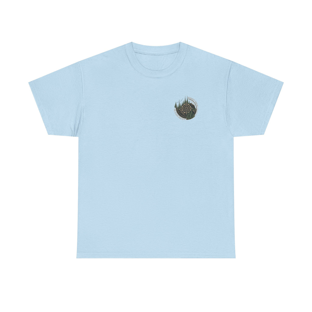 Nature Escape T‑Shirt — Serene River Mountain Landscape Tee