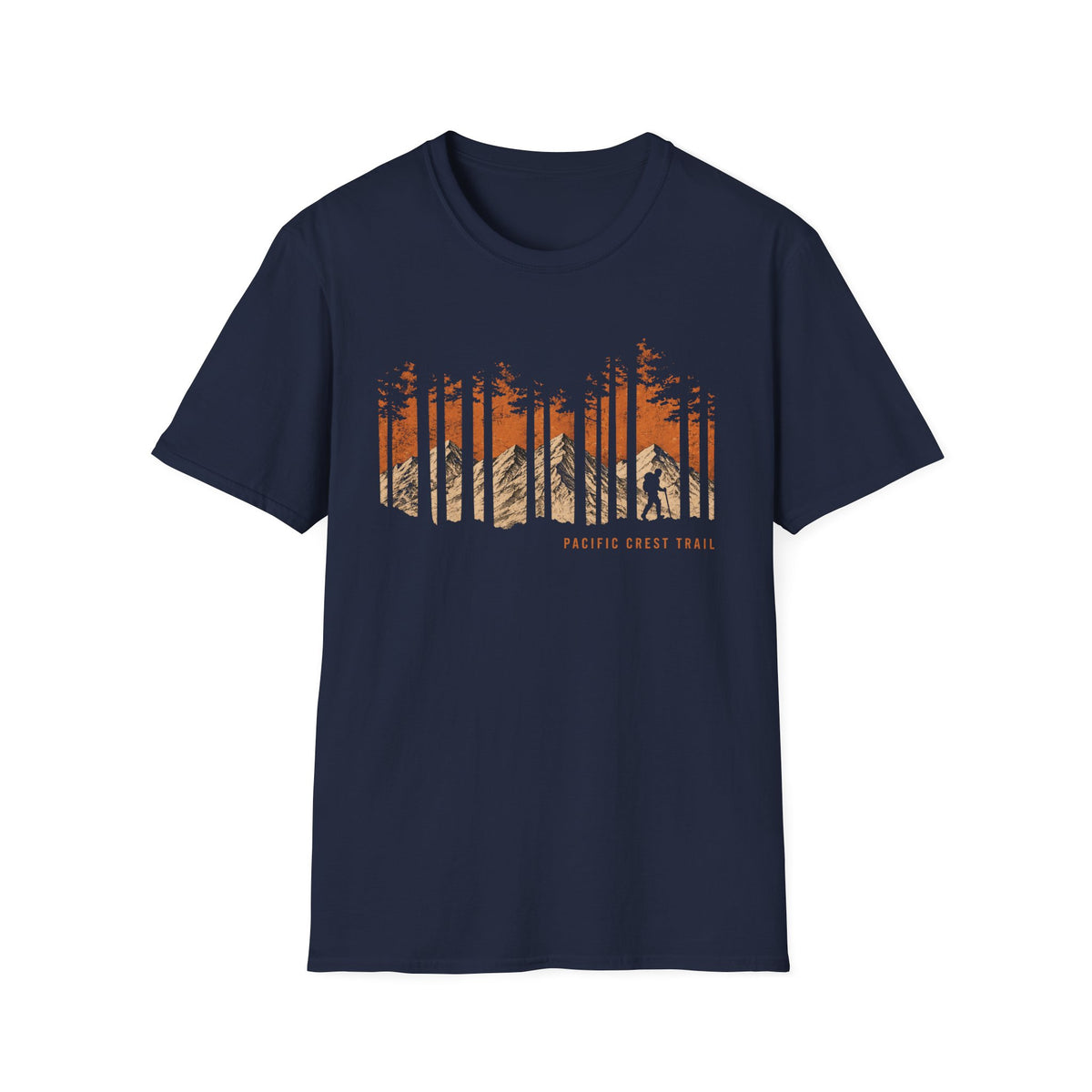 Pacific Crest Trail Graphic T-Shirt — Mountain Sunset Hiking Tee