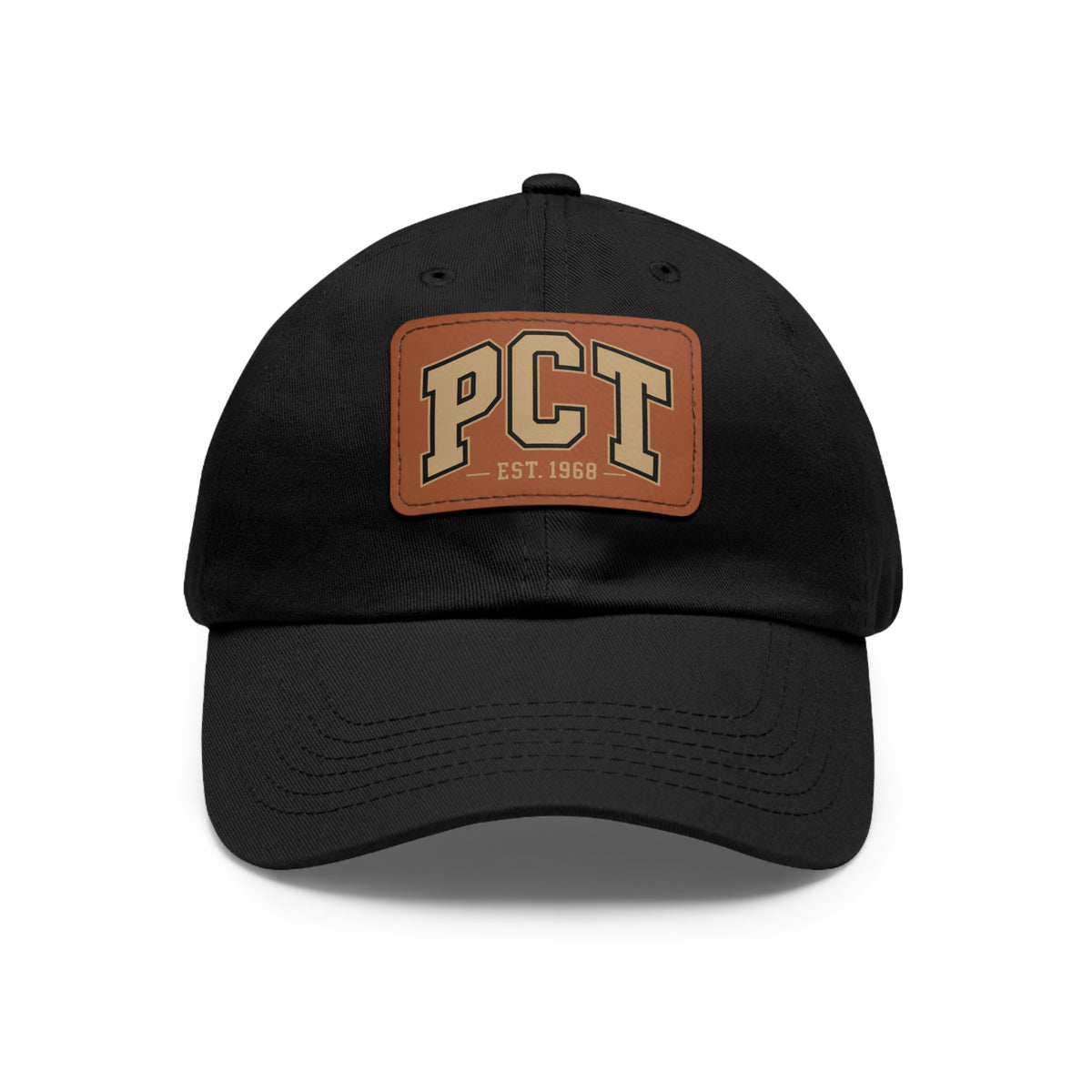 Leather Patch Dad Hat — PCT Vintage Baseball Cap