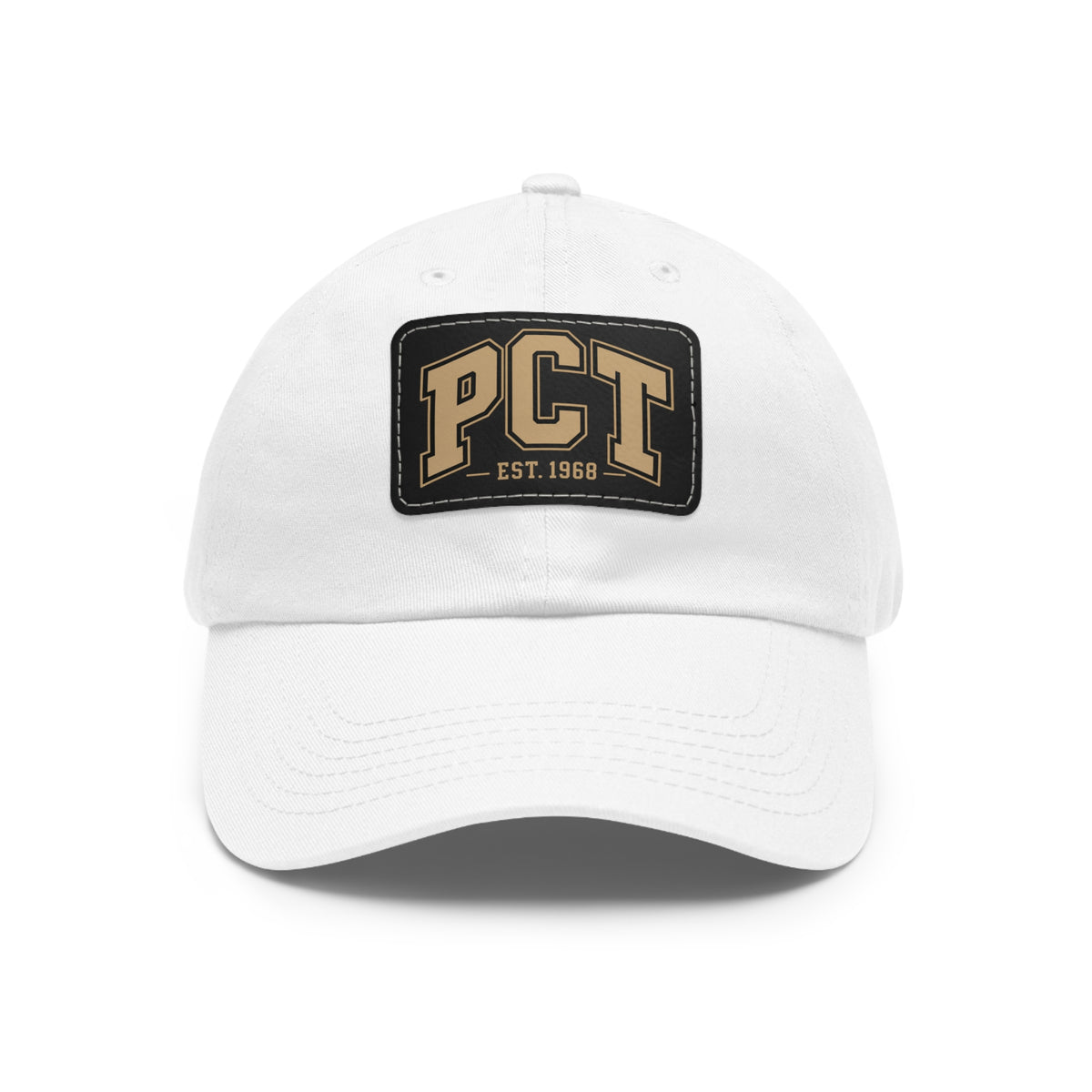 Leather Patch Dad Hat — PCT Vintage Baseball Cap