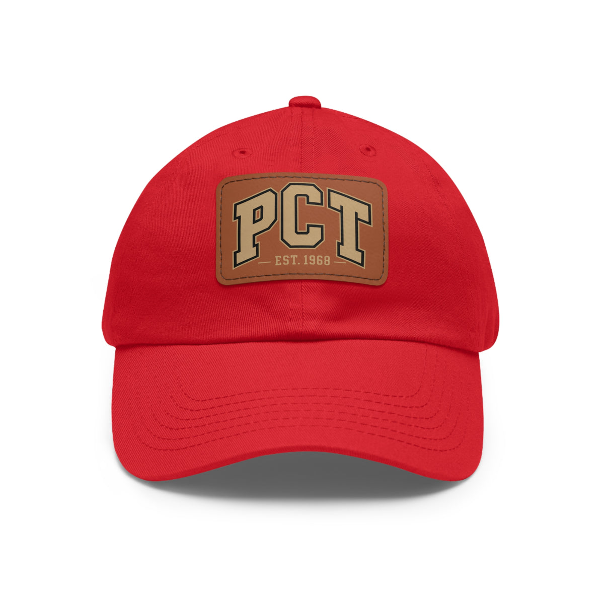 Leather Patch Dad Hat — PCT Vintage Baseball Cap