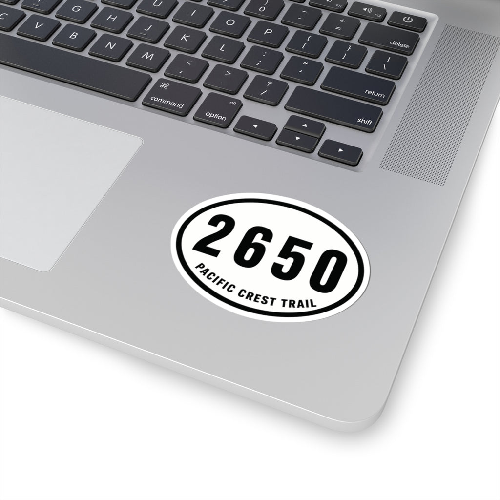 Pacific Crest Trail 2650 Oval Sticker — Kiss-Cut Hiking Decal