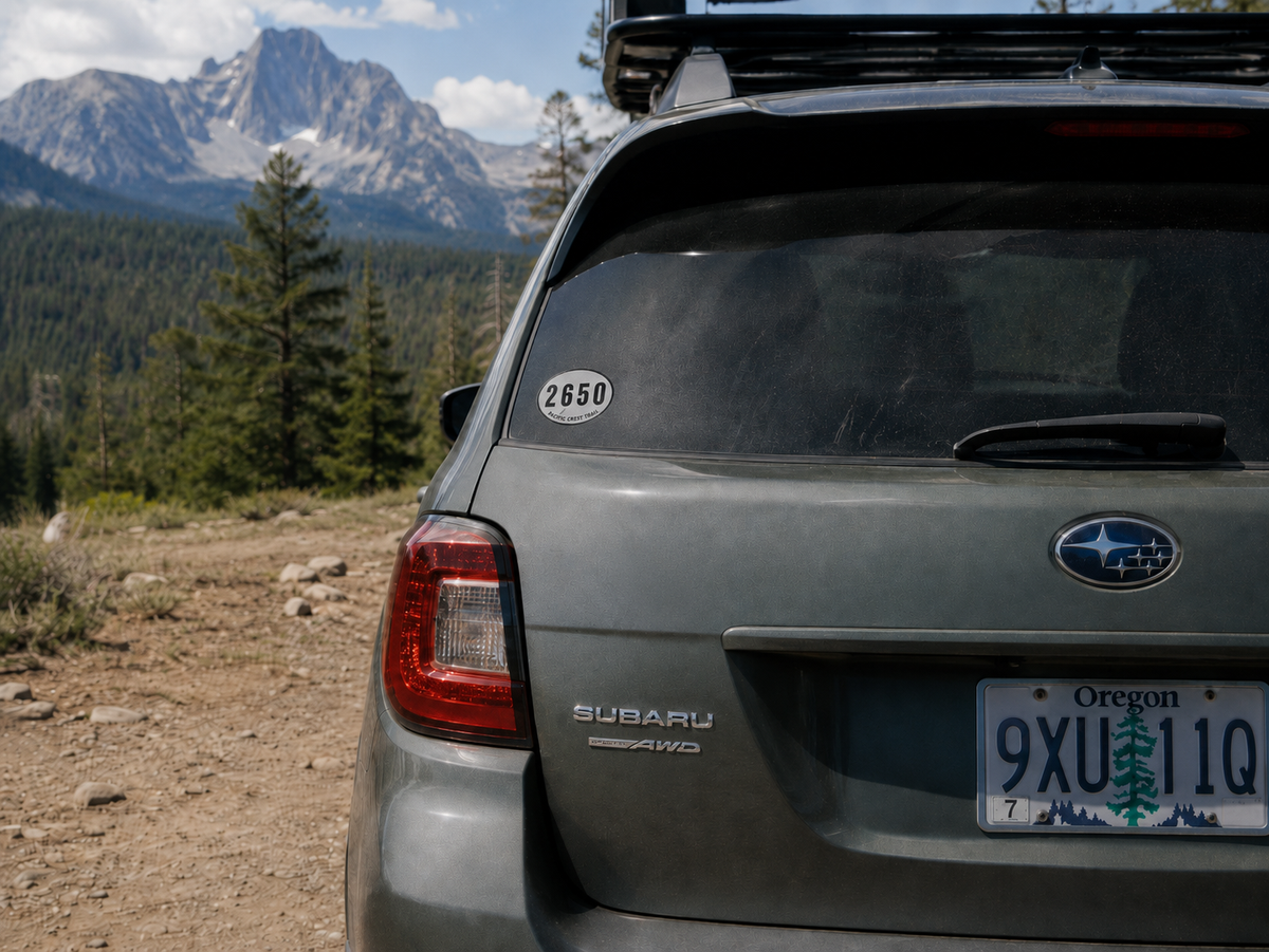 Pacific Crest Trail 2650 Oval Sticker — Kiss-Cut Hiking Decal