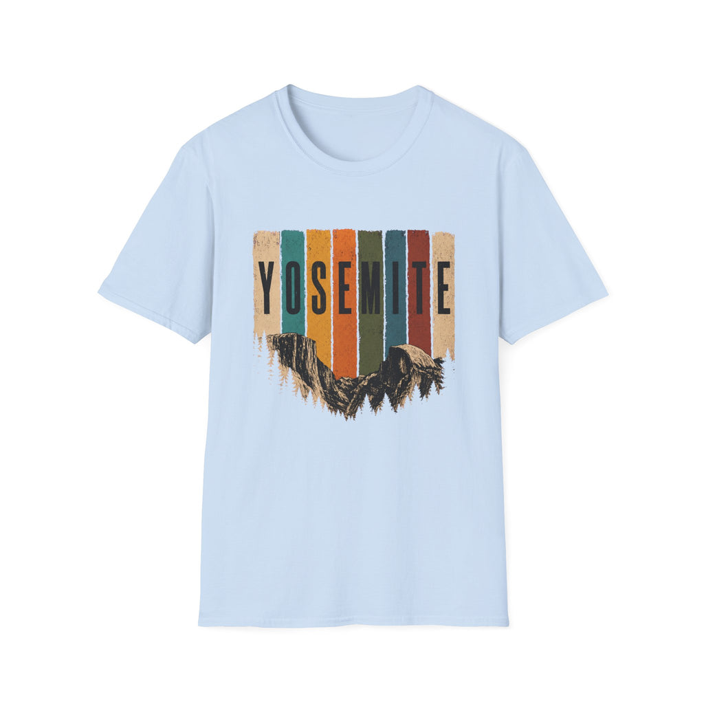 Yosemite Vintage Stripe Mountain T-Shirt | National Park Tee