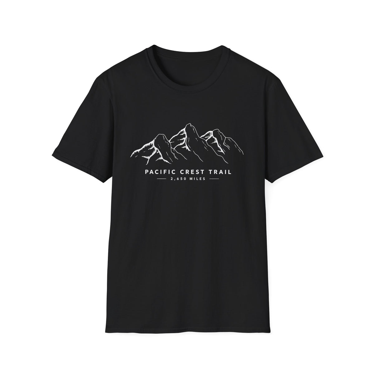 Pacific Crest Trail Mountain Tee — 'Pacific Crest Trail 2,650 Miles' Hiking T-Shirt