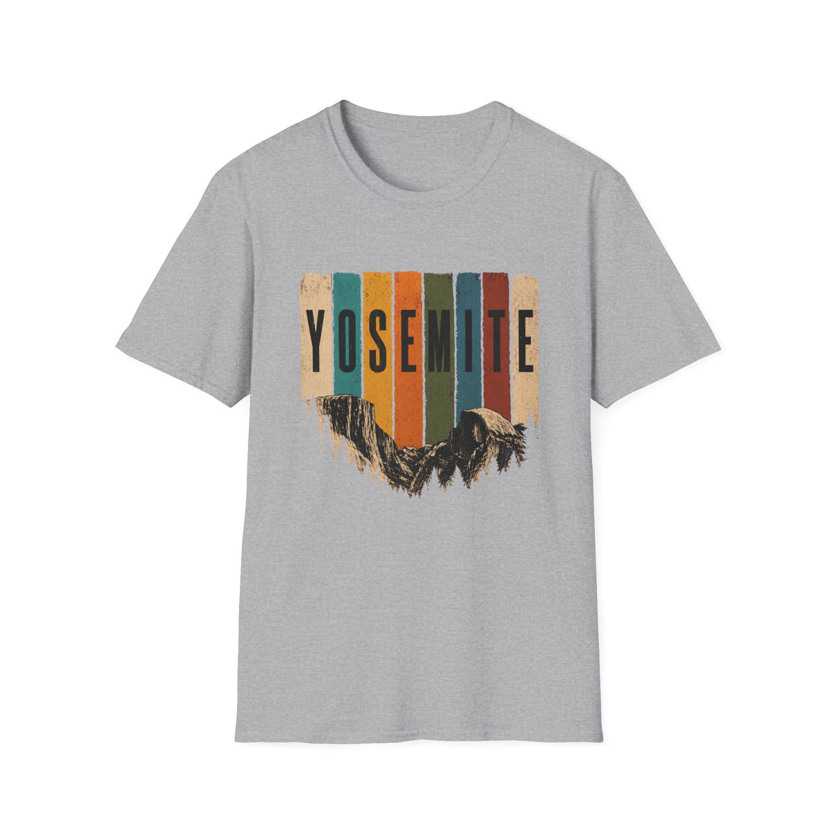 Yosemite Vintage Stripe Mountain T-Shirt | National Park Tee