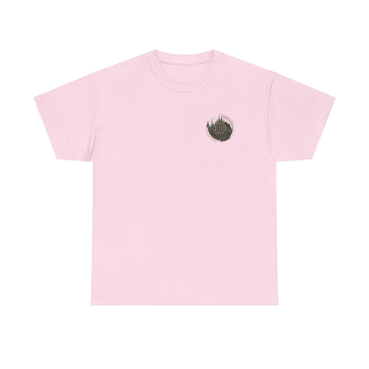 Nature Escape T‑Shirt — Serene River Mountain Landscape Tee