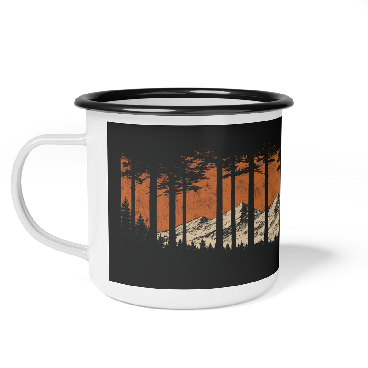 Pacific Crest Trail Enamel Camp Cup — Mountain & Forest Camping Mug