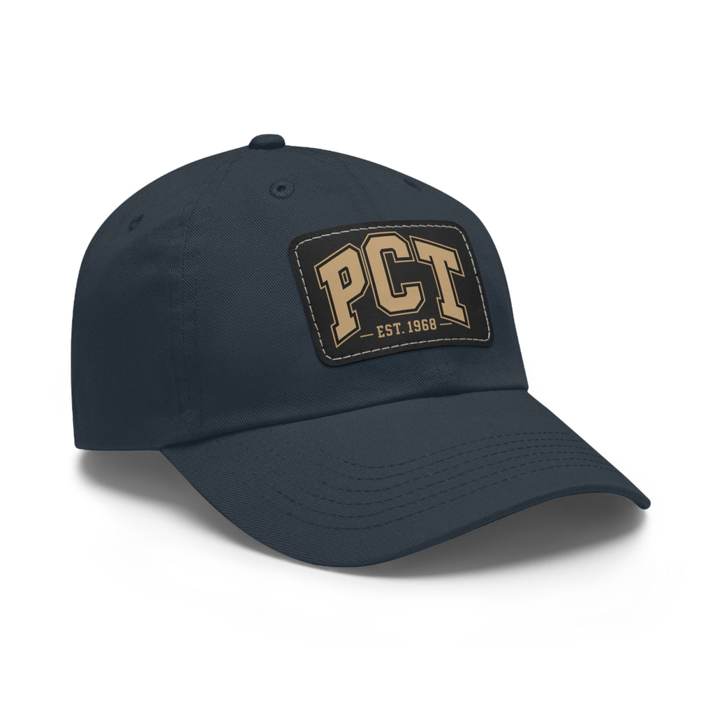 Leather Patch Dad Hat — PCT Vintage Baseball Cap