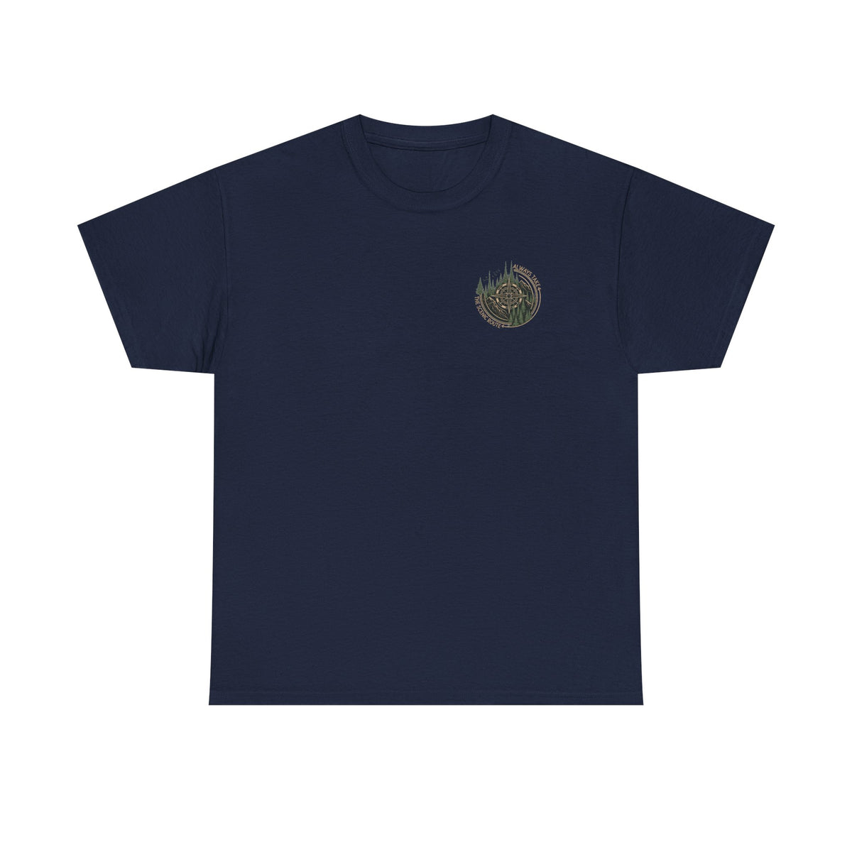 Nature Escape T‑Shirt — Serene River Mountain Landscape Tee