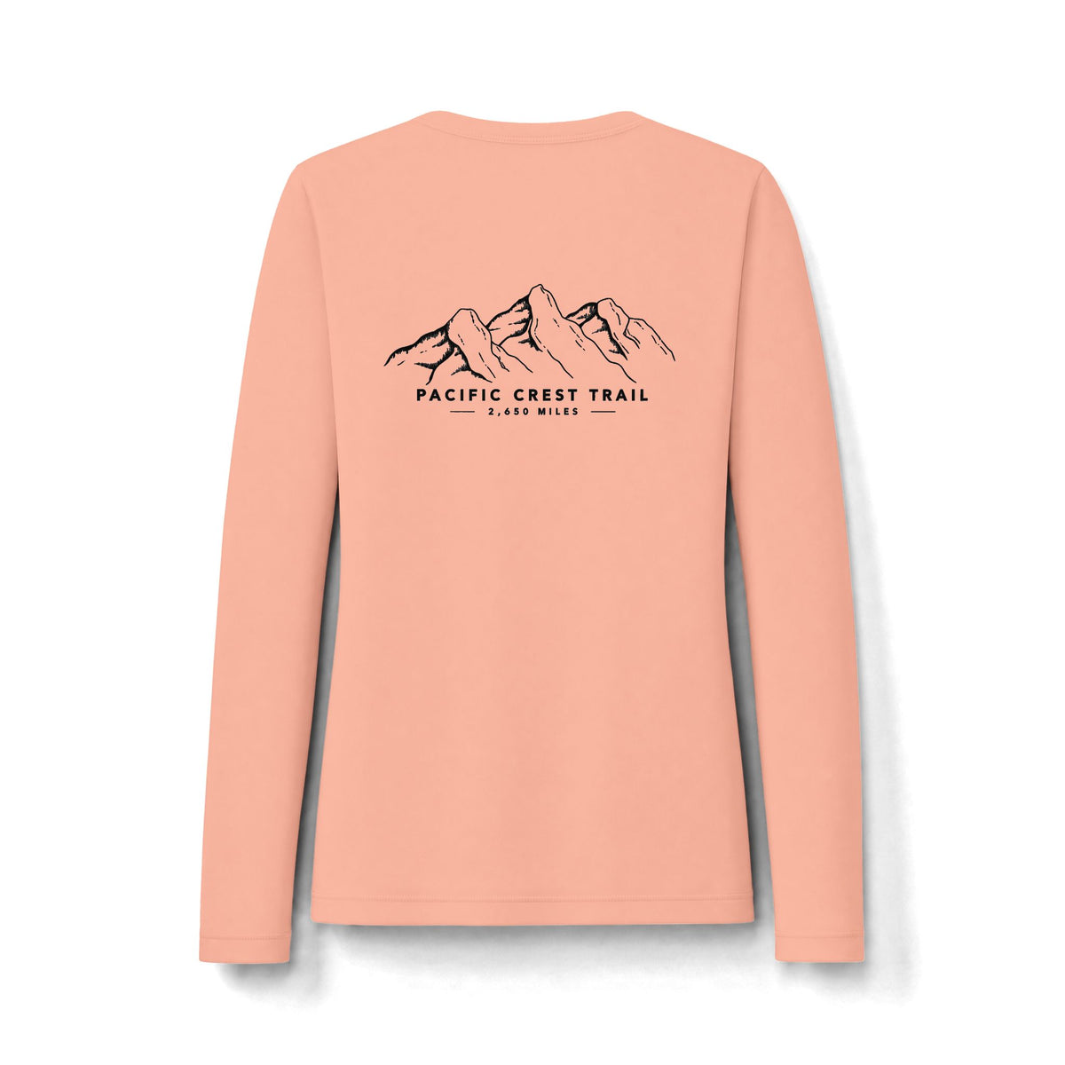 Pacific Crest Trail UPF 50 Women's Long Sleeve — Mountain Graphic UV Sun Shirt