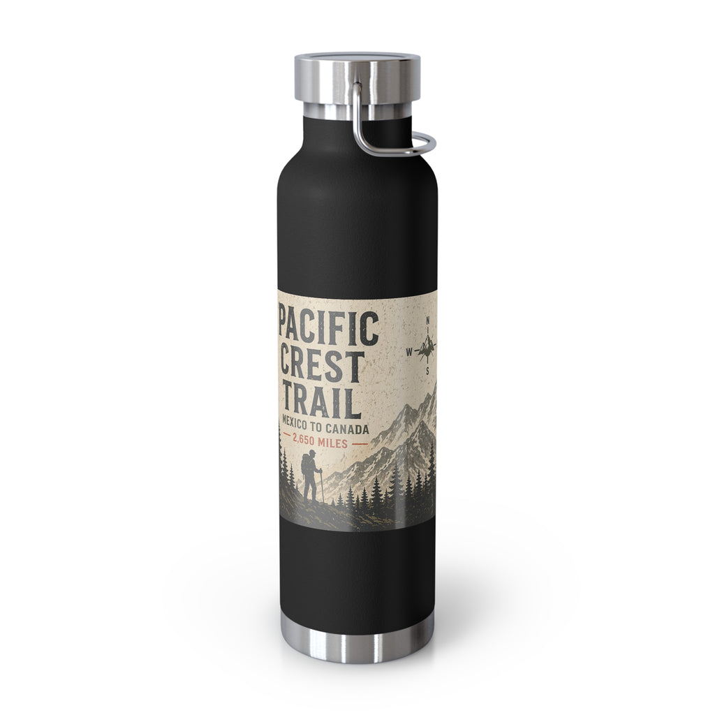 Pacific Crest Trail 22oz Vacuum Insulated Bottle — Copper Lined Adventure Water Bottle
