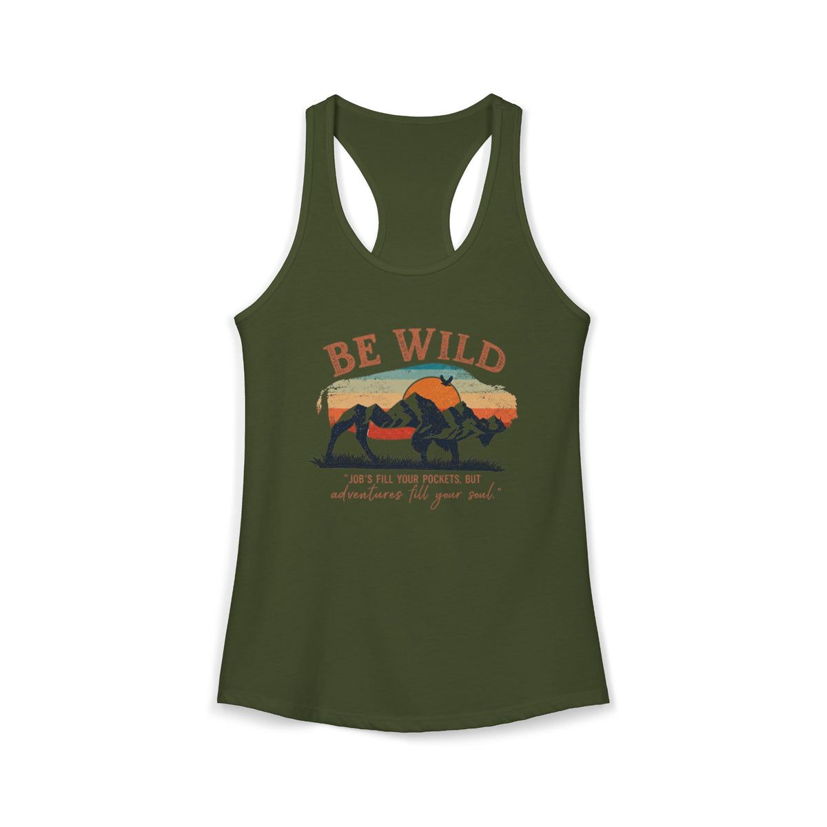 Be Wild Women's Ideal Racerback Tank