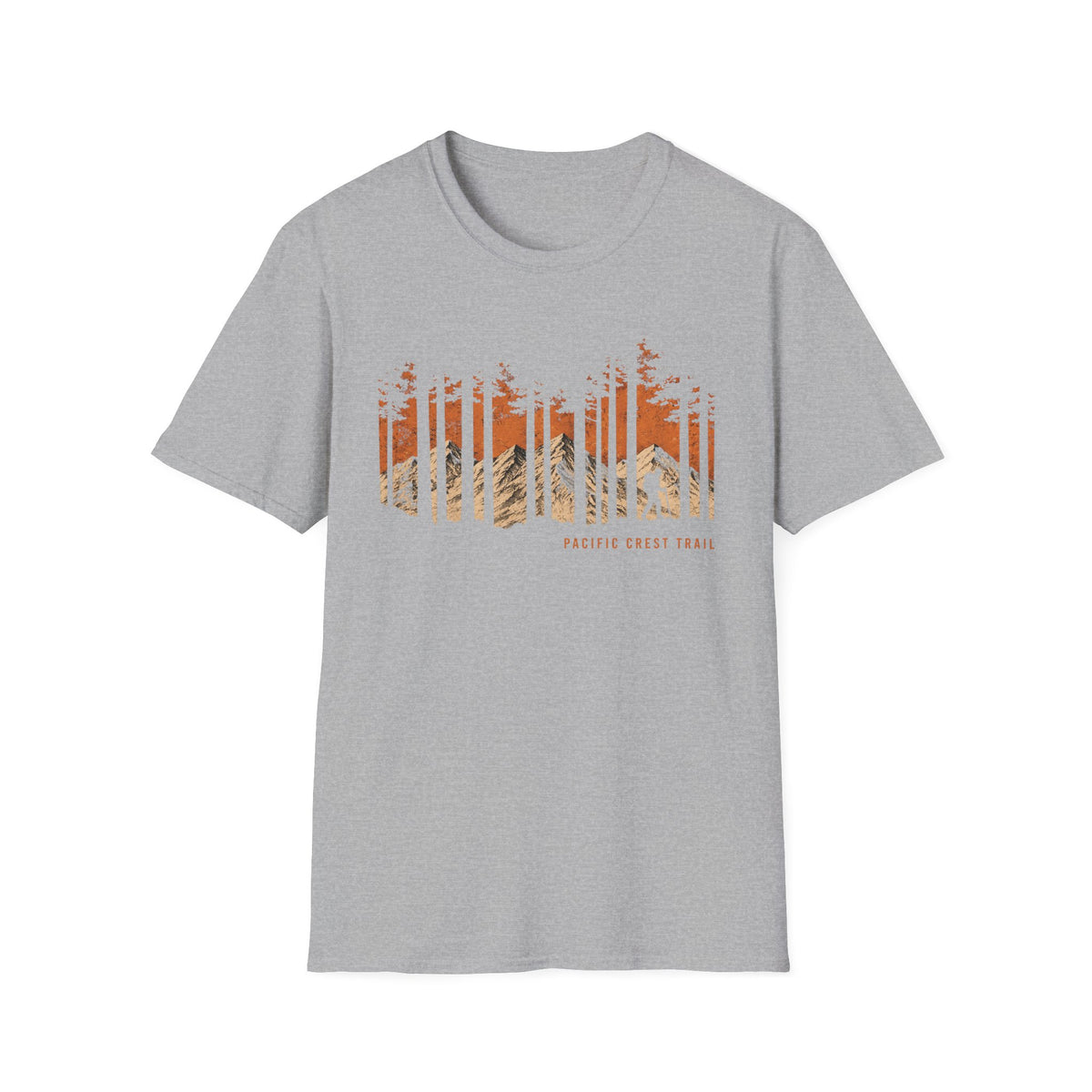Pacific Crest Trail Graphic T-Shirt — Mountain Sunset Hiking Tee