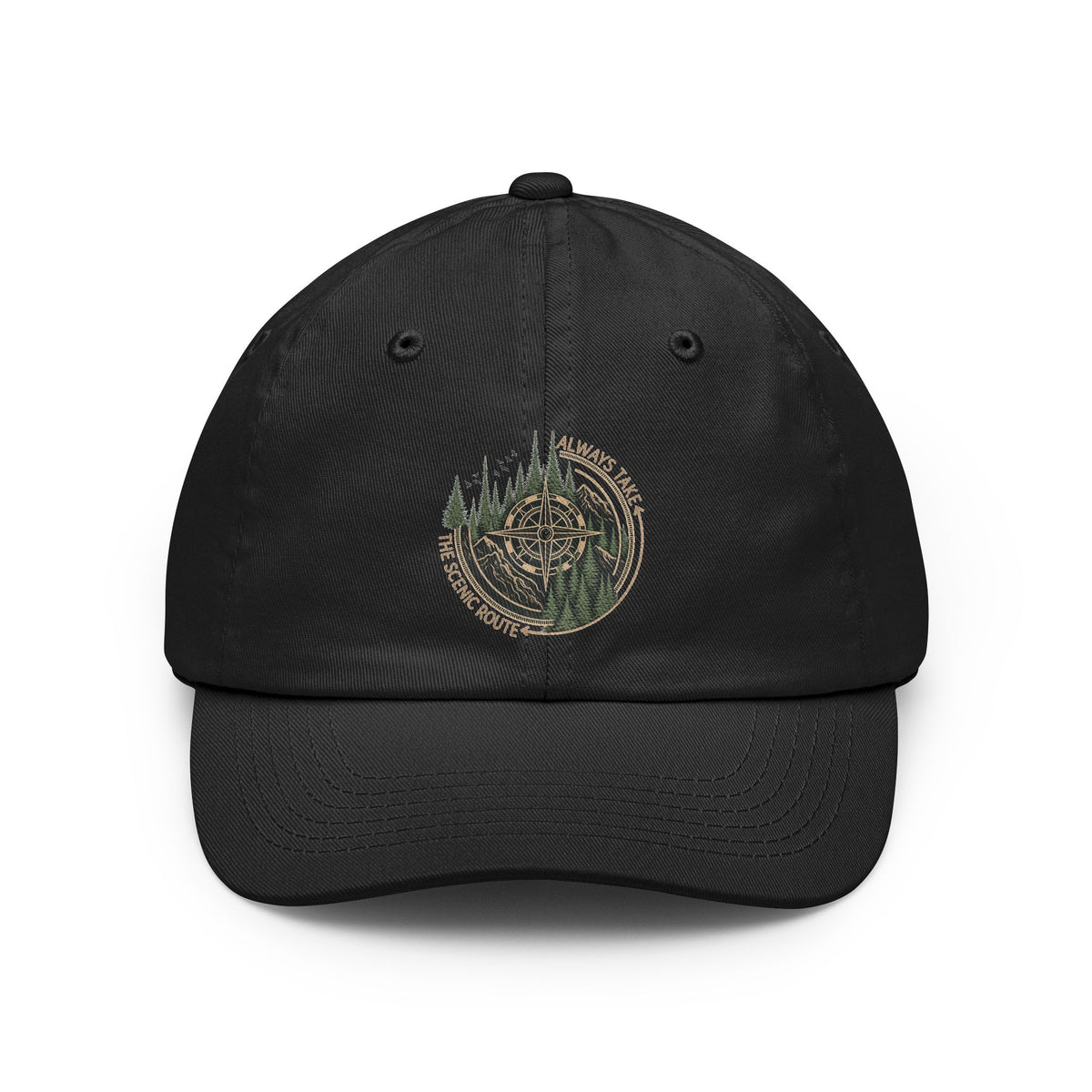 Mountain Compass Dad Hat | Forest Trail Embroidered Cap