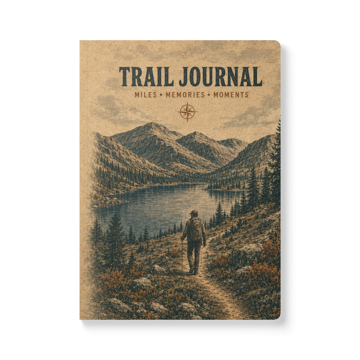 Trail Journal Softcover — Miles • Memories • Moments Camping Notebook