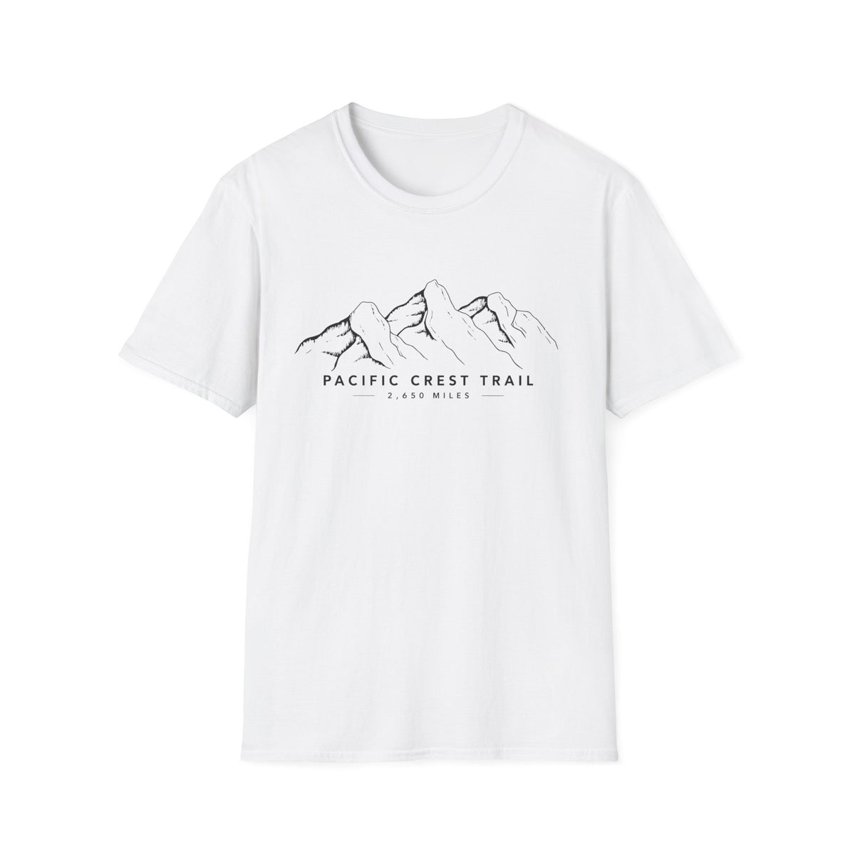 Pacific Crest Trail Mountain Tee — 'Pacific Crest Trail 2,650 Miles' Hiking T-Shirt